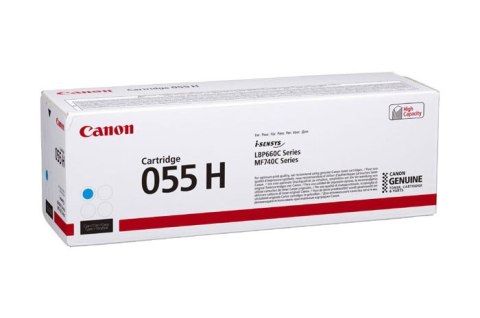 Oryginalny Toner Cyan Canon i-SENSYS LBP660C, MF740C series (CRG055H, CRG-055H, 3019C002) Oryginalny Toner Cyan Canon i-SENSYS LBP660C, MF740C series (CRG055H, CRG-055H, 3019C002)