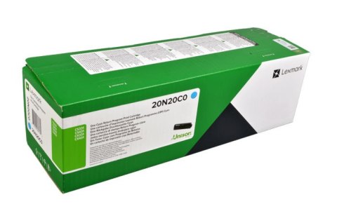 Oryginalny Toner Cyan Lexmark CS331, CX331, CS431, CX431 (20N20C0) Oryginalny Toner Cyan Lexmark CS331, CX331, CS431, CX431 (20N20C0)