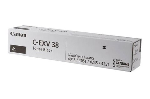 Oryginalny Toner Czarny Canon ADV iR4045i, iR4051i, iR4245i, iR4251i (C-EXV38, CEXV38, 4791B002) Oryginalny Toner Czarny Canon ADV iR4045i, iR4051i, iR4245i, iR4251i (C-EXV38, CEXV38, 4791B002)