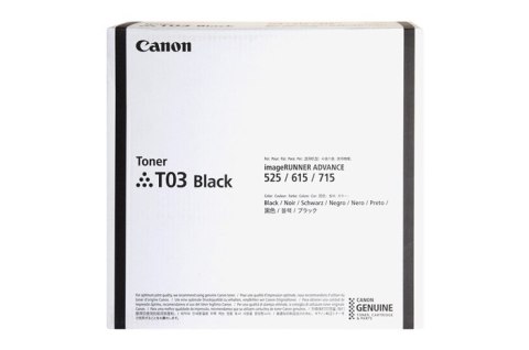 Oryginalny Toner Czarny Canon IR525, IR615, IR715 (T03, 2725C001) Oryginalny Toner Czarny Canon IR525, IR615, IR715 (T03, 2725C001)