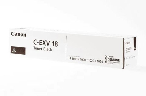 Oryginalny Toner Czarny Canon iR1018, iR1020, iR1022, iR1024 (C-EXV18, CEXV18, 0386B002) Oryginalny Toner Czarny Canon iR1018, iR1020, iR1022, iR1024 (C-EXV18, CEXV18, 0386B002)