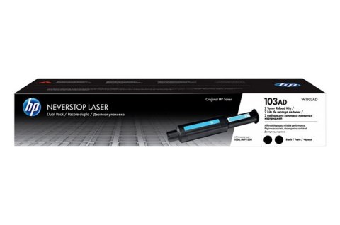 Oryginalny Toner Czarny HP Neverstop Laser 1000, 1200 MFP (103AD W1103AD) (DWUPAK) Oryginalny Toner Czarny HP Neverstop Laser 1000, 1200 MFP (103AD W1103AD) (DWUPAK)