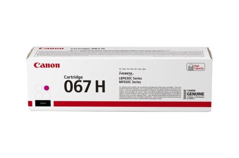 Oryginalny Toner Magenta Canon i-SENSYS LBP630C, MF650C series (CRG067H, CRG-067H, 5104C002) Oryginalny Toner Magenta Canon i-SENSYS LBP630C, MF650C series (CRG067H, CRG-067H, 5104C002)