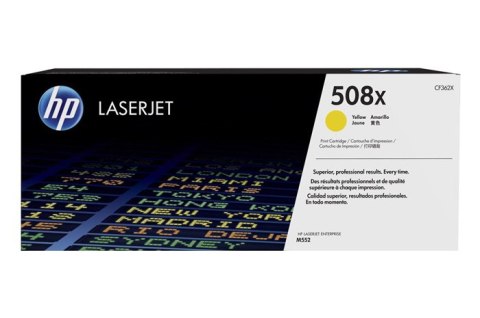 Oryginalny Toner Yellow HP Color LaserJet Enterprise M552 (508X CF362X) Oryginalny Toner Yellow HP Color LaserJet Enterprise M552 (508X CF362X)