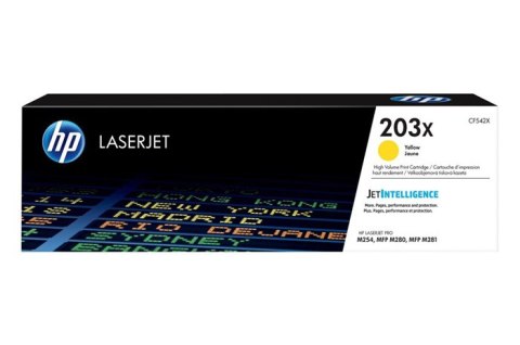 Oryginalny Toner Yellow HP Color LaserJet M254, MFP M280, MFP M281 (203X CF542X) Oryginalny Toner Yellow HP Color LaserJet M254, MFP M280, MFP M281 (203X CF542X)