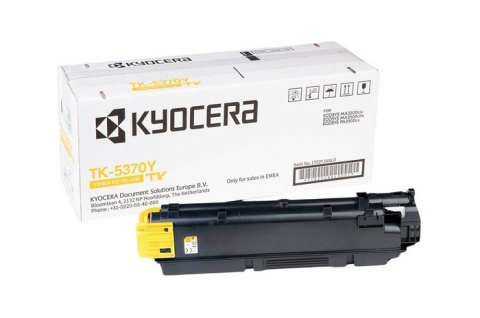 Oryginalny Toner Yellow Kyocera MA3500, PA3500 (TK5370Y, TK-5370Y, 1T02YJANL0) Oryginalny Toner Yellow Kyocera MA3500, PA3500 (TK5370Y, TK-5370Y, 1T02YJANL0)