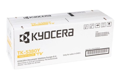 Oryginalny Toner Yellow Kyocera MA4000, PA4000 (TK5380Y, TK-5380Y, 1T02Z0ANL0) Oryginalny Toner Yellow Kyocera MA4000, PA4000 (TK5380Y, TK-5380Y, 1T02Z0ANL0)