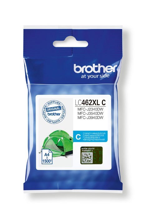 Oryginalny Tusz Cyan Brother LC-462XLC, LC462XLC Oryginalny Tusz Cyan Brother LC-462XLC, LC462XLC