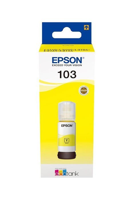 Oryginalny Tusz w butelce Yellow Epson 103 (T00S4, C13T00S44A) Oryginalny Tusz w butelce Yellow Epson 103 (T00S4, C13T00S44A)