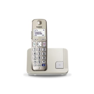 Panasonic | Bezprzewodowy | KX-TGE210FXN | Wbudowany wyświetlacz | ID dzwoniącego | Szampan | Połączenie konferencyjne | Pojemno