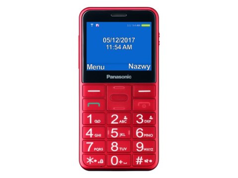 Panasonic | KX-TU155EXBN | Czerwony | 2.4 " | TFT-LCD | MB | microSD/microSDHC MB | Bluetooth | USB wersja micro USB | Wbudowana Panasonic | KX-TU155EXBN | Czerwony | 2.4 " | TFT-LCD | MB | microSD/microSDHC MB | Bluetooth | USB wersja micro USB | Wbudowana