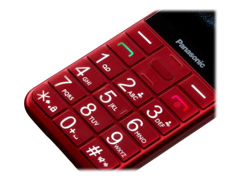 Panasonic | KX-TU155EXBN | Czerwony | 2.4 " | TFT-LCD | MB | microSD/microSDHC MB | Bluetooth | USB wersja micro USB | Wbudowana Panasonic | KX-TU155EXBN | Czerwony | 2.4 " | TFT-LCD | MB | microSD/microSDHC MB | Bluetooth | USB wersja micro USB | Wbudowana