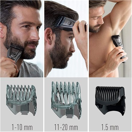 Panasonic | Trymer do brody i włosów | ER-GB80-H503 | Przewodowy/bezprzewodowy | Liczba kroków długości 39 | Dokładność kroku 0, Panasonic | Trymer do brody i włosów | ER-GB80-H503 | Przewodowy/bezprzewodowy | Liczba kroków długości 39 | Dokładność kroku 0,