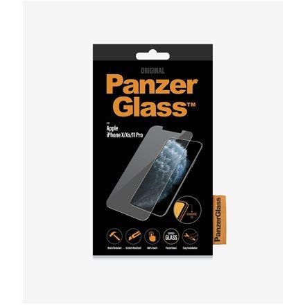 PanzerGlass | Ochraniacz ekranu - szkło | Apple iPhone 11 Pro, X, XS | Szkło hartowane | Przezroczysty PanzerGlass | Ochraniacz ekranu - szkło | Apple iPhone 11 Pro, X, XS | Szkło hartowane | Przezroczysty