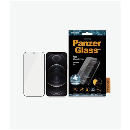 PanzerGlass | Ochraniacz ekranu - szkło | Apple iPhone 12, 12 Pro | Szkło | Czarny | Przezroczysty PanzerGlass | Ochraniacz ekranu - szkło | Apple iPhone 12, 12 Pro | Szkło | Czarny | Przezroczysty