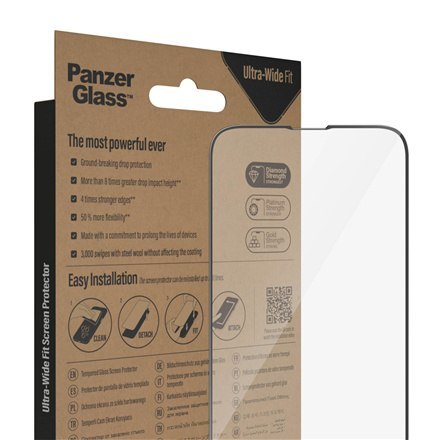 PanzerGlass | Ochraniacz ekranu - szkło | Apple iPhone 13, 13 Pro, 14 | Politereftalan etylenu (PET) | Czarny | Przezroczysty PanzerGlass | Ochraniacz ekranu - szkło | Apple iPhone 13, 13 Pro, 14 | Politereftalan etylenu (PET) | Czarny | Przezroczysty