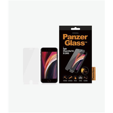 PanzerGlass | Ochraniacz ekranu - szkło | Apple iPhone 6, 6s, 7, 8, SE (2. generacji) | Powłoka oleofobowa | Przezroczysty PanzerGlass | Ochraniacz ekranu - szkło | Apple iPhone 6, 6s, 7, 8, SE (2. generacji) | Powłoka oleofobowa | Przezroczysty