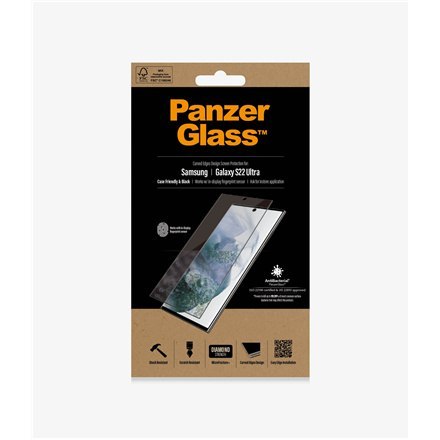 PanzerGlass | Ochraniacz ekranu - szkło | Samsung Galaxy S22 Ultra | Szkło hartowane | Czarny | Przezroczysty PanzerGlass | Ochraniacz ekranu - szkło | Samsung Galaxy S22 Ultra | Szkło hartowane | Czarny | Przezroczysty