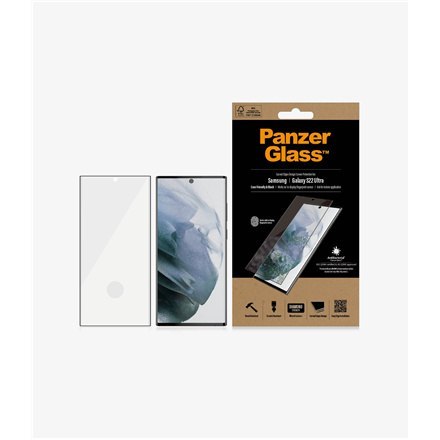 PanzerGlass | Ochraniacz ekranu - szkło | Samsung Galaxy S22 Ultra | Szkło hartowane | Czarny | Przezroczysty PanzerGlass | Ochraniacz ekranu - szkło | Samsung Galaxy S22 Ultra | Szkło hartowane | Czarny | Przezroczysty