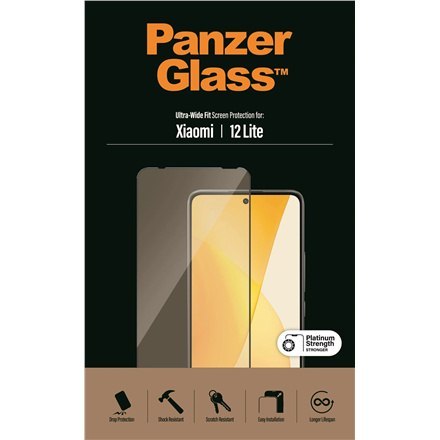 PanzerGlass | Ochraniacz ekranu - szkło | Xiaomi 12 Lite | Szkło | Czarny | Przezroczysty PanzerGlass | Ochraniacz ekranu - szkło | Xiaomi 12 Lite | Szkło | Czarny | Przezroczysty