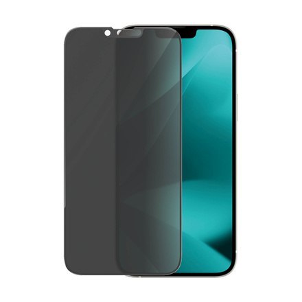 PanzerGlass | Ochraniacz ekranu - szkło - z filtrem prywatności | Apple iPhone 13 Pro Max, 14 Plus | Czarny | Przezroczysty PanzerGlass | Ochraniacz ekranu - szkło - z filtrem prywatności | Apple iPhone 13 Pro Max, 14 Plus | Czarny | Przezroczysty