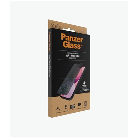 PanzerGlass | Ochraniacz ekranu - szkło - z filtrem prywatności | Apple iPhone 13 mini | Szkło hartowane | Przezroczysty PanzerGlass | Ochraniacz ekranu - szkło - z filtrem prywatności | Apple iPhone 13 mini | Szkło hartowane | Przezroczysty