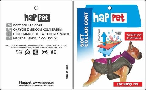 Kurtka dla psa Happet 352B brąz S-35 cm Kurtka dla psa Happet 352B brąz S-35 cm