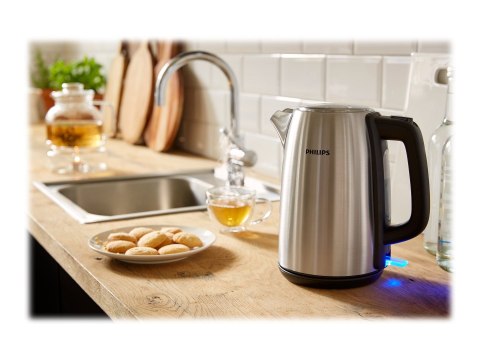 Philips | Czajnik | HD9351/90 | Elektryczny | 2200 W | 1,7 L | Stal nierdzewna | Podstawa obrotowa 360° | Stal nierdzewna