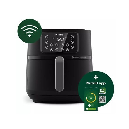 Philips | XXL Connected Air Fryer | HD9285/93 Seria 5000 | Moc 2000 W | Pojemność 7,2 L | Czarny Philips | XXL Connected Air Fryer | HD9285/93 Seria 5000 | Moc 2000 W | Pojemność 7,2 L | Czarny