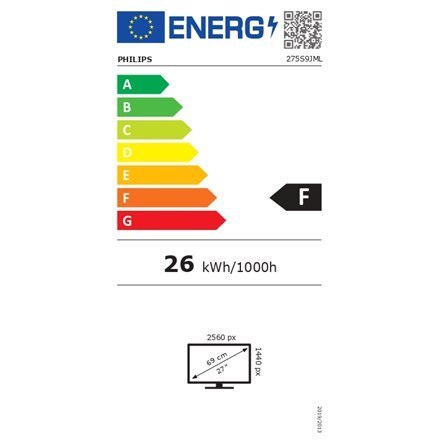 Philips | Monitor biznesowy | 275S9JML/00 | 27 " | VA | QHD | 16:9 | 75 Hz | 4 ms | 2560 x 1440 | 300 cd/m² | Liczba portów HDMI Philips | Monitor biznesowy | 275S9JML/00 | 27 " | VA | QHD | 16:9 | 75 Hz | 4 ms | 2560 x 1440 | 300 cd/m² | Liczba portów HDMI