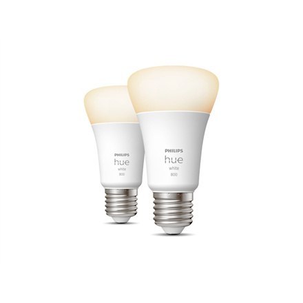Philips Hue W 9W A60 E27 opakowanie 2 sztuki Philips Hue | Hue W 9W A60 E27, opakowanie 2 sztuki | E27 | 9 W | Ciepła biel 2700K Philips Hue W 9W A60 E27 opakowanie 2 sztuki Philips Hue | Hue W 9W A60 E27, opakowanie 2 sztuki | E27 | 9 W | Ciepła biel 2700K