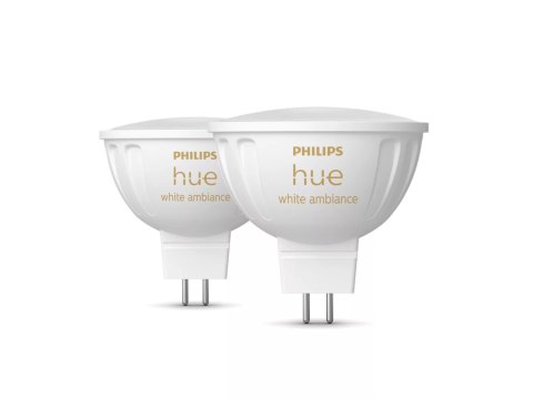 Philips Hue WA 12V MR16, 2pcs pack | GU5.3 | 5.1 W | Warm to cool white light Philips Hue WA 12V MR16, 2pcs pack | GU5.3 | 5.1 W | Warm to cool white light