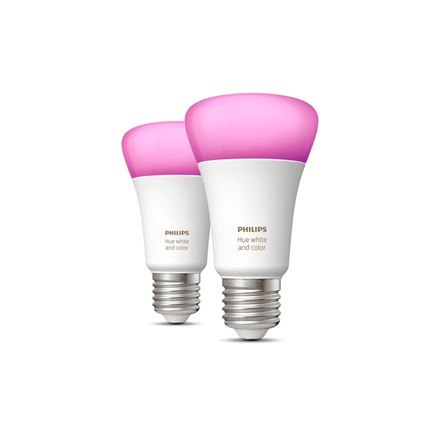 Philips Hue WCA 6,5W A60 E27 opakowanie 2 sztuki Philips Hue | Hue WCA 6,5W A60 E27, opakowanie 2 sztuki | E27 | 6,5 W | RGBW 20 Philips Hue WCA 6,5W A60 E27 opakowanie 2 sztuki Philips Hue | Hue WCA 6,5W A60 E27, opakowanie 2 sztuki | E27 | 6,5 W | RGBW 20