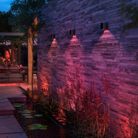 Philips Hue WCA Resonate Outdoor Downward Wall Lantern, Black | Philips Hue Philips Hue WCA Resonate Outdoor Downward Wall Lantern, Black | Philips Hue