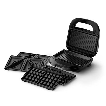 Philips Sandwich Maker | HD2350/80 | 750 W | Liczba płyt 3 | Czarny Philips Sandwich Maker | HD2350/80 | 750 W | Liczba płyt 3 | Czarny