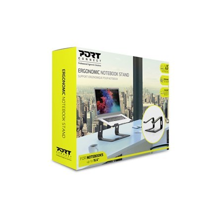 PORT DESIGNS | Ergonomiczna podstawka pod notebooka | 901103 | Podstawka pod notebooka | Czarna | 10-15,6 " PORT DESIGNS | Ergonomiczna podstawka pod notebooka | 901103 | Podstawka pod notebooka | Czarna | 10-15,6 "