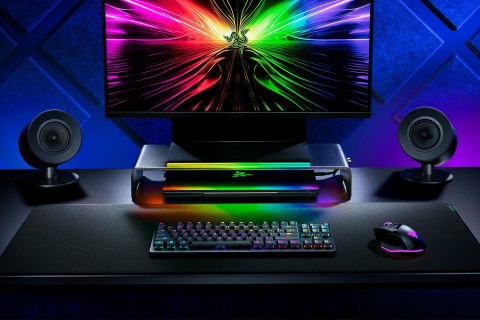 Razer | Desk Mount | Monitor Stand Chroma | Ergonomic Height | Black Razer | Desk Mount | Monitor Stand Chroma | Ergonomic Height | Black