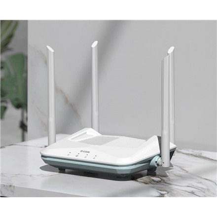 Router inteligentny D-Link AX1500 | R15 | 802.11ax | 1200+300 Mbit/s | Porty Ethernet LAN (RJ-45) 3 | Obsługa Mesh | MU-MiMO | B Router inteligentny D-Link AX1500 | R15 | 802.11ax | 1200+300 Mbit/s | Porty Ethernet LAN (RJ-45) 3 | Obsługa Mesh | MU-MiMO | B