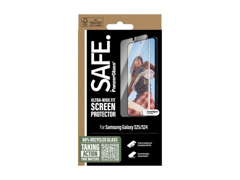 SAFE by PanzerGlass Screen Protector Samsung Galaxy S25 | Ultra-Wide Fit w Aligner | PanzerGlass SAFE by PanzerGlass Screen Protector Samsung Galaxy S25 | Ultra-Wide Fit w Aligner | PanzerGlass
