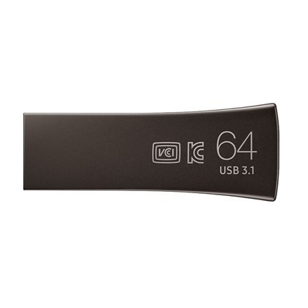Samsung | BAR Plus | MUF-64BE4/APC | 64 GB | USB 3.1 | Szary Samsung | BAR Plus | MUF-64BE4/APC | 64 GB | USB 3.1 | Szary