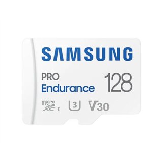 Samsung PRO Endurance | Karta pamięci flash | 128 GB | Karta pamięci microSDXC UHS-I | Klasa prędkości wideo V30 / UHS-I U3 / Cl