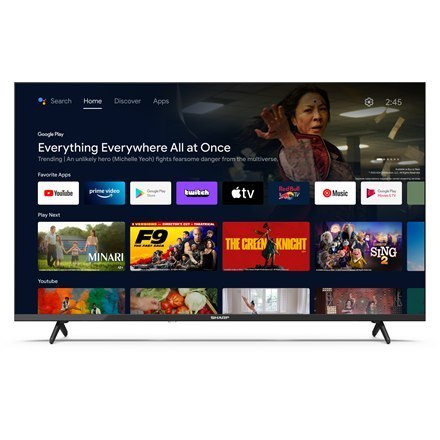 Sharp | 43FH2EA | 43" (108cm) | Smart TV | Android TV | FHD | Czarny Sharp | 43FH2EA | 43" (108cm) | Smart TV | Android TV | FHD | Czarny