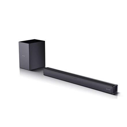 Sharp | HT-SBW182 2.1 Slim Soundbar | Czarny | Nie | AUX in | Bluetooth | HDMI, Optyczny, Bluetooth | 160 W | Połączenie bezprze Sharp | HT-SBW182 2.1 Slim Soundbar | Czarny | Nie | AUX in | Bluetooth | HDMI, Optyczny, Bluetooth | 160 W | Połączenie bezprze