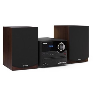 Sharp | Mikrosystem Hi-Fi | XL-B517D(BR) | Brązowy | Port USB | Wejście AUX | Bluetooth | Odtwarzacz CD | Radio FM | Połączenie