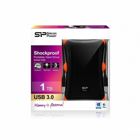 SILICON POWER Armor | Przenośny | Dysk twardy | 1 TB | USB 3.0 | Czarny SILICON POWER Armor | Przenośny | Dysk twardy | 1 TB | USB 3.0 | Czarny