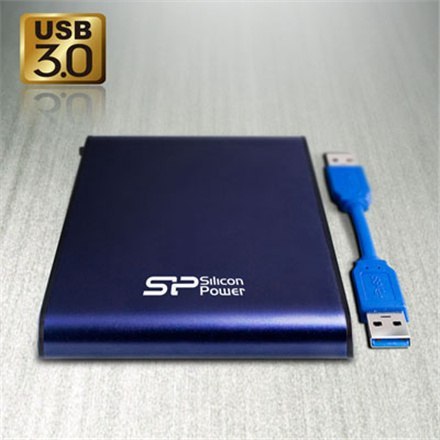 SILICON POWER Armor | Przenośny | Dysk twardy | 2 TB | USB 3.0 | Niebieski SILICON POWER Armor | Przenośny | Dysk twardy | 2 TB | USB 3.0 | Niebieski