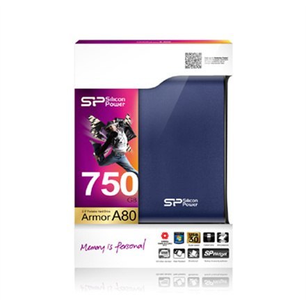 SILICON POWER Armor | Przenośny | Dysk twardy | 2 TB | USB 3.0 | Niebieski SILICON POWER Armor | Przenośny | Dysk twardy | 2 TB | USB 3.0 | Niebieski