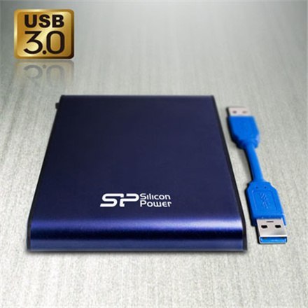 SILICON POWER Armor | Przenośny | Dysk twardy | 2 TB | USB 3.0 | Niebieski SILICON POWER Armor | Przenośny | Dysk twardy | 2 TB | USB 3.0 | Niebieski