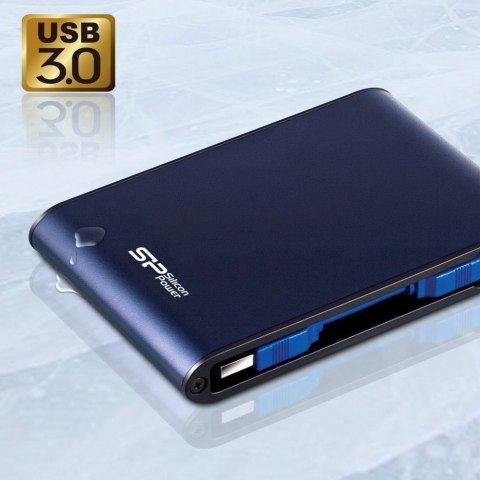 SILICON POWER Armor | Przenośny | Dysk twardy | 2 TB | USB 3.0 | Niebieski SILICON POWER Armor | Przenośny | Dysk twardy | 2 TB | USB 3.0 | Niebieski