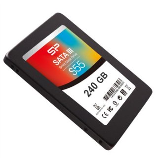 SILICON POWER | Dysk półprzewodnikowy | 240 GB | Slim S55 | 2,5" | SATA 6 Gb/s